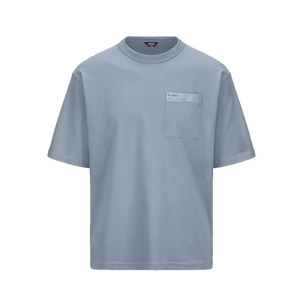 K-Way Herren Grau - Fantome Sleeve Label T-Shirt - Tops - Xl