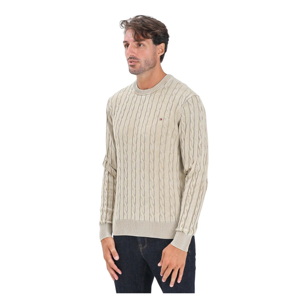 Tommy Hilfiger Pullover Cable Sandalwood Beige Größe XL - Bild 4