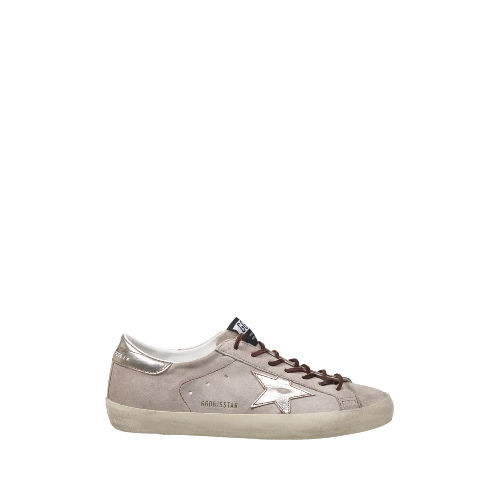 Golden Goose Herren Beige - Super Star Suede Sneakers - Shoes - 43 Eu