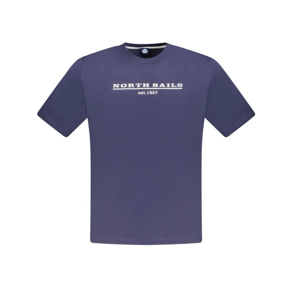 North Sails Herren Blau - Baumwolle T-Shirt | Nosa-33755-S - Tops - S