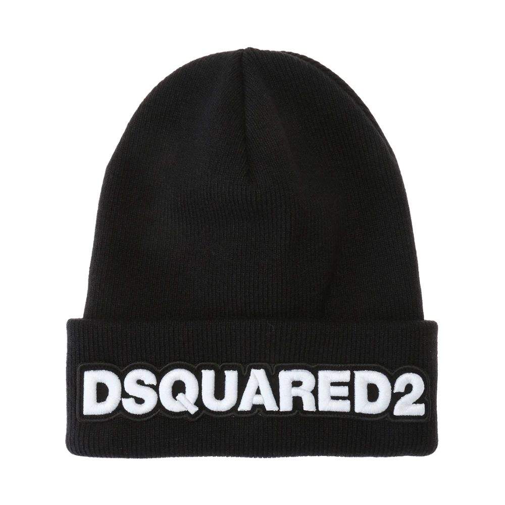 Dsquared2 Herren Schwarz - Kappe Mit Gesticktem Logo - Accessories - K - One Size