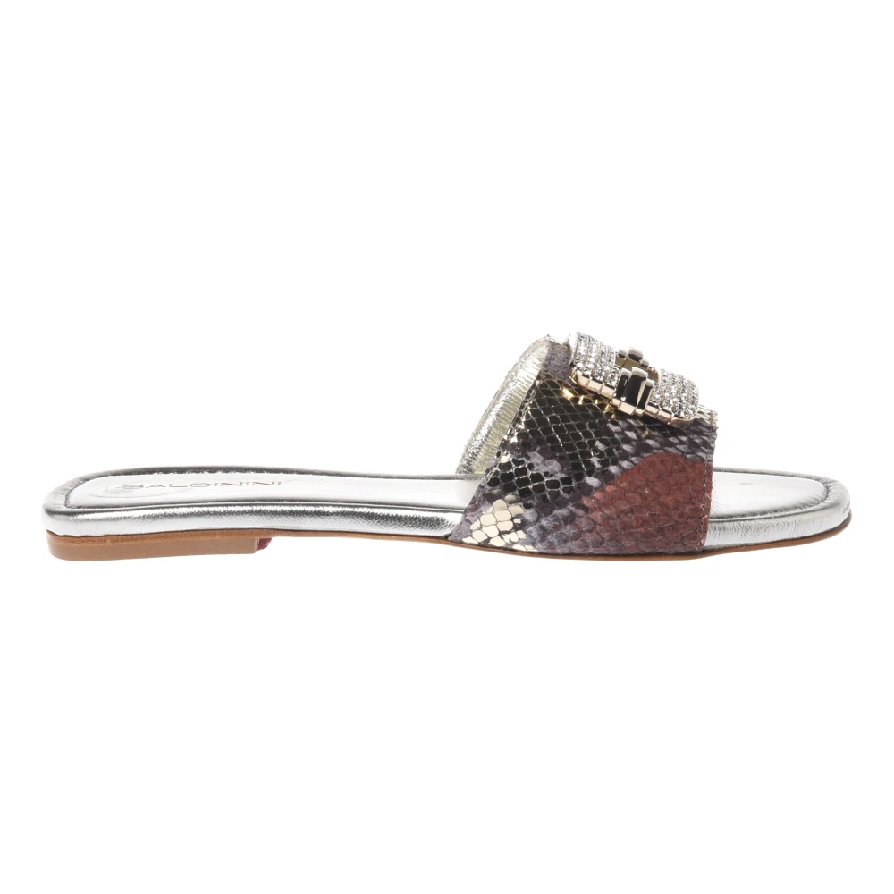 Baldinini Damen Multicolor - Python Print Mule - Shoes - Mehrfarbig - 36 Eu