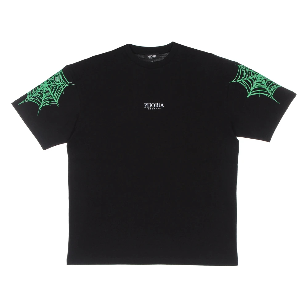 Phobia Archive Herren Schwarz - Cobweb Print Tee - Tops - K - Xl