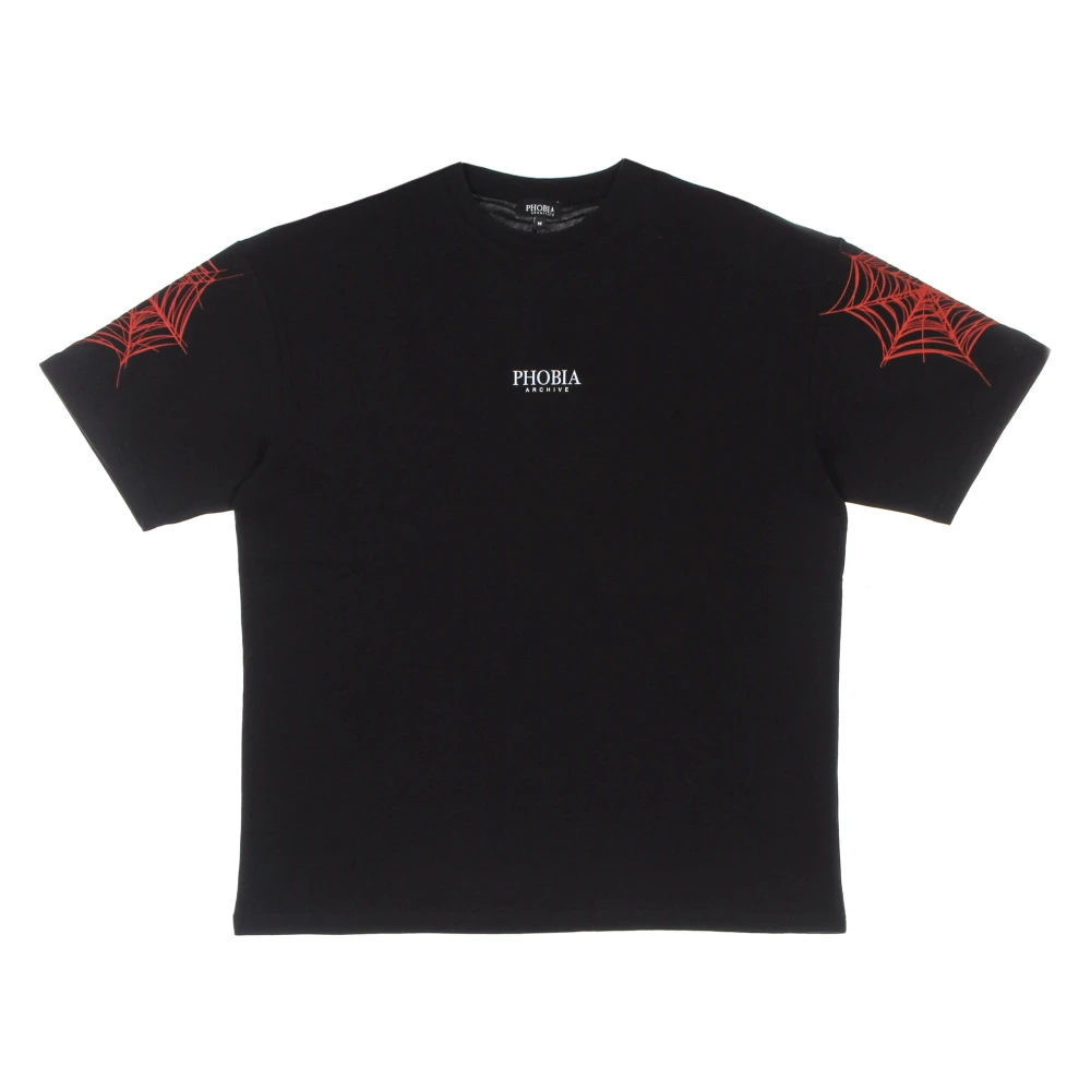 Phobia Archive Herren Schwarz - Cobweb Print Tee - Tops - K - Xl
