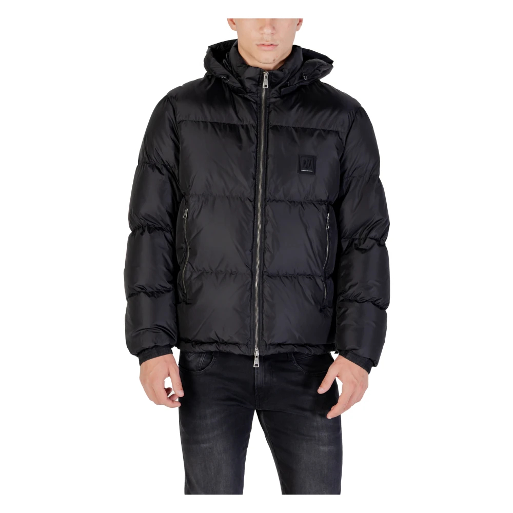 Armani Exchange - Kapuzenjacke Mit Reißverschluss Und Fronttaschen - Jackets - Herren - Schwarzk - S - Bild 8