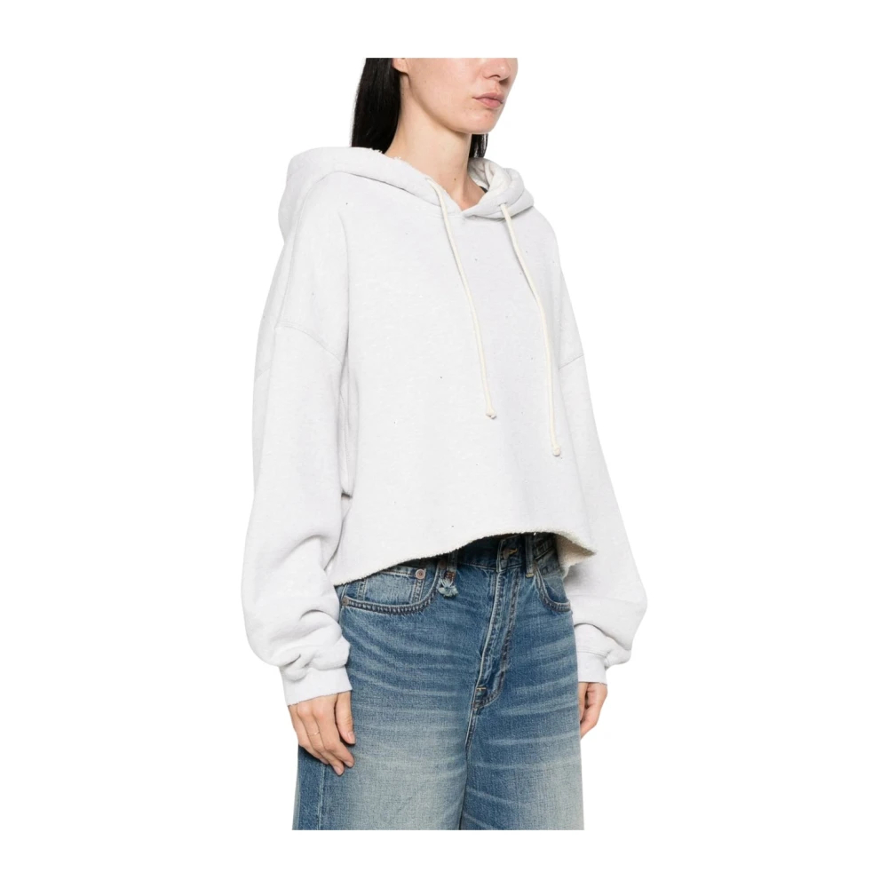 Golden Goose Damen Grau - Star Cropped Kapuzenpullover - Sweatshirts & Hoodies - Xs