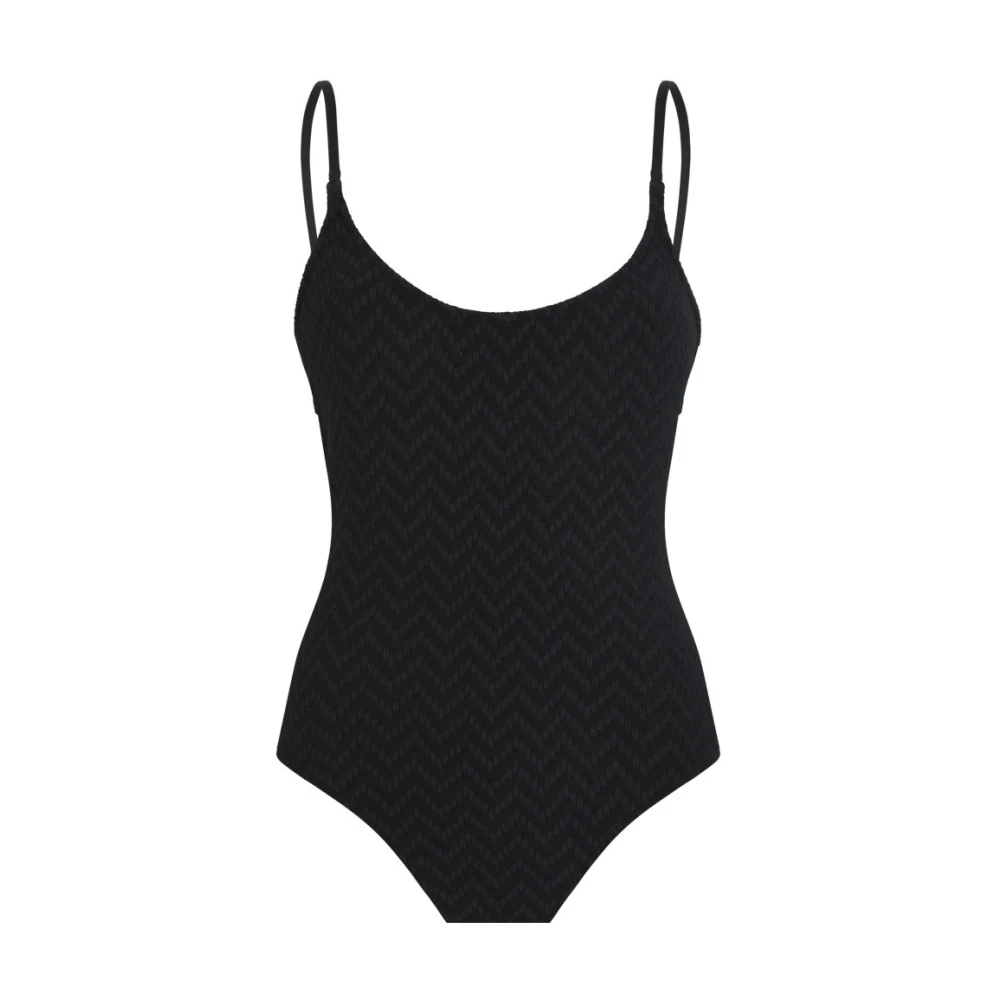 Vilebrequin - Einteiliger Badeanzug Jacquard Chevron - Swimwear - Damen - Schwarzk - Xl