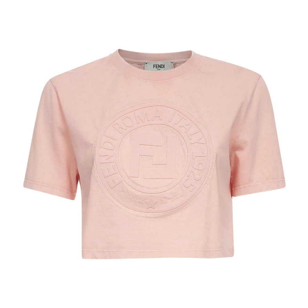 Fendi, Damen, Shirts, Top Red, Pink, (XS) - Bild 5