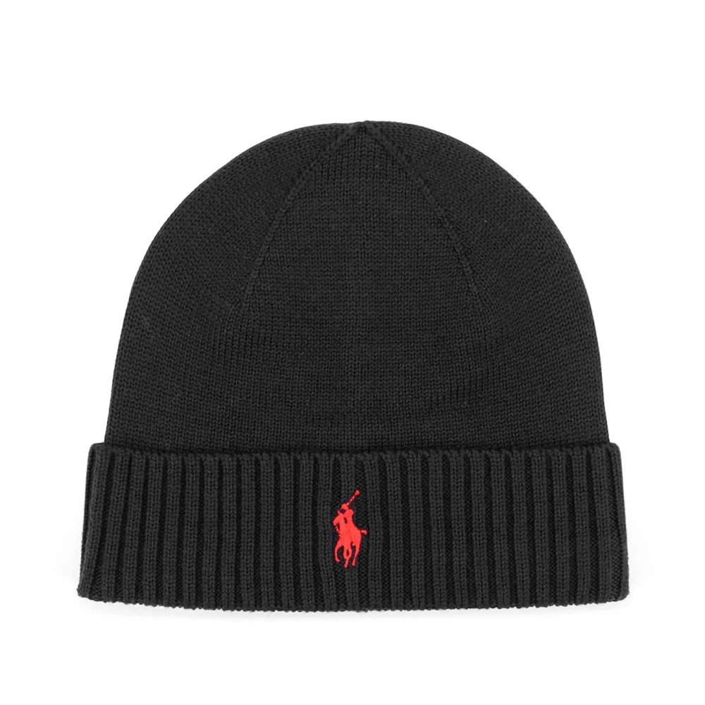 Polo Ralph Lauren Schwarz Merino Wool Beanie - Image 7