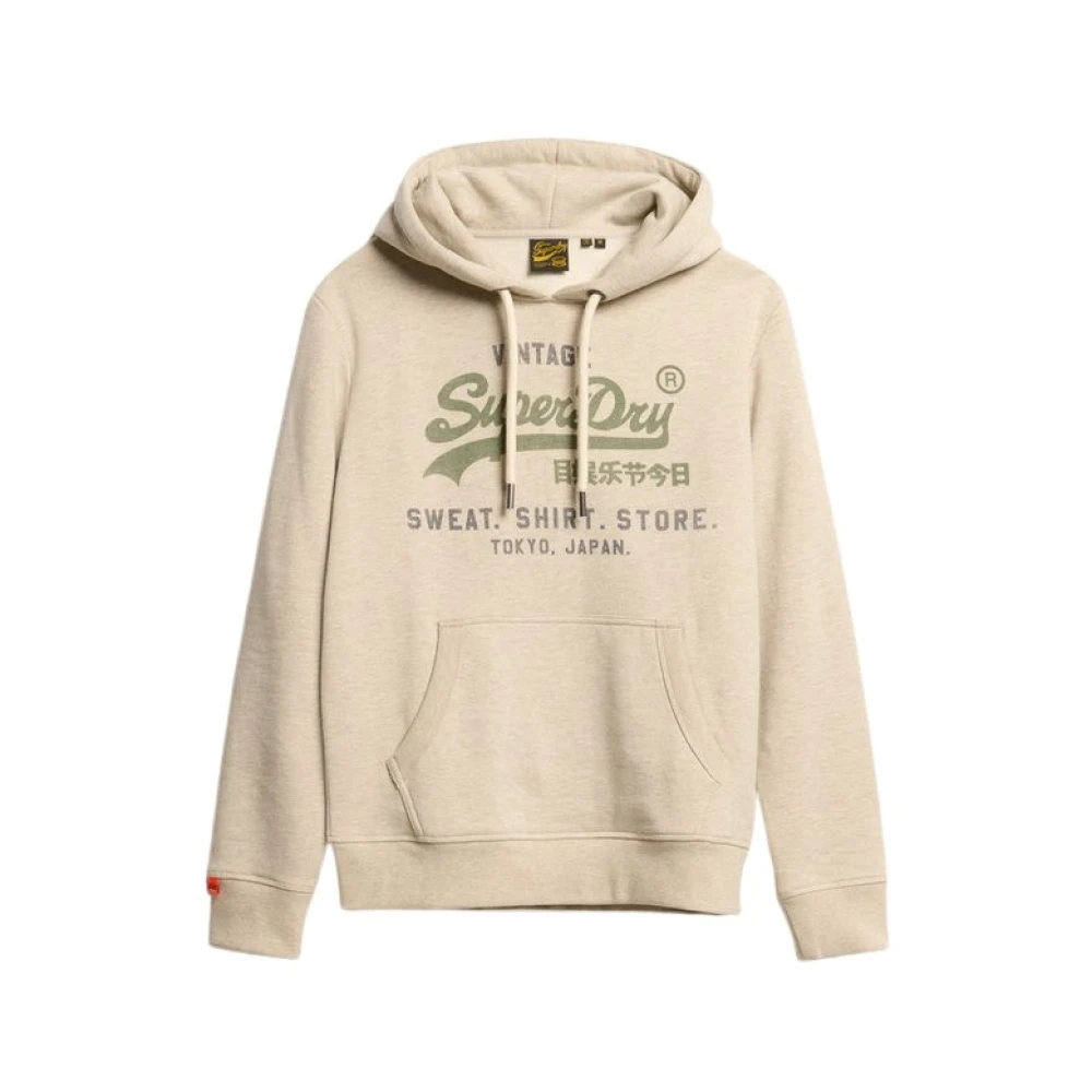 Superdry Herren Beige Hoodie Baumwoll-Stretch - Bild 3