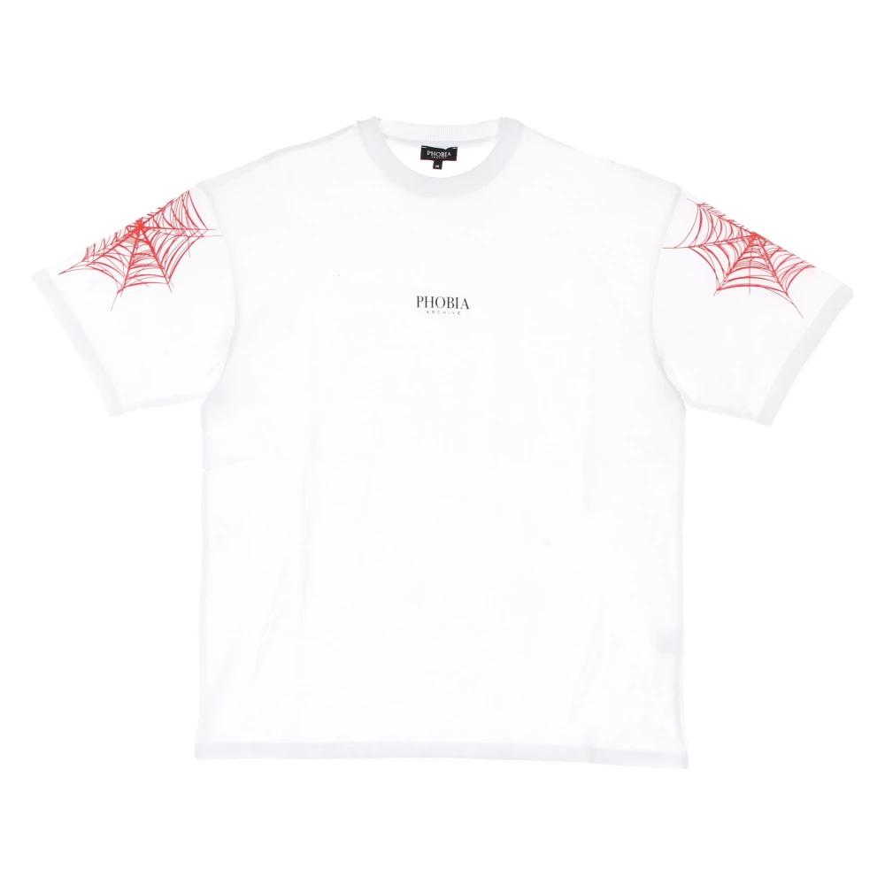 Phobia Archive Herren Weiß - Cobweb Print Tee - Tops - Xl