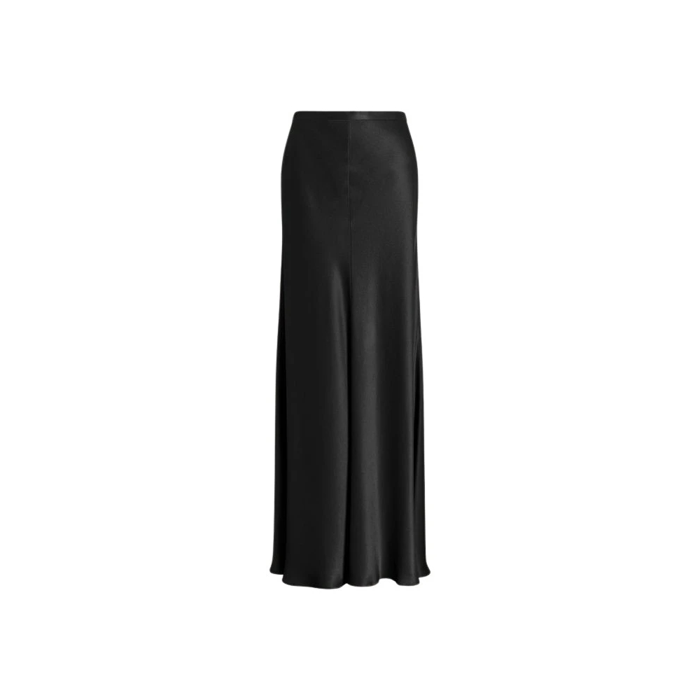 Alberta Ferretti Damen Schwarz - Glänzender Satinrock - Skirts - K - L