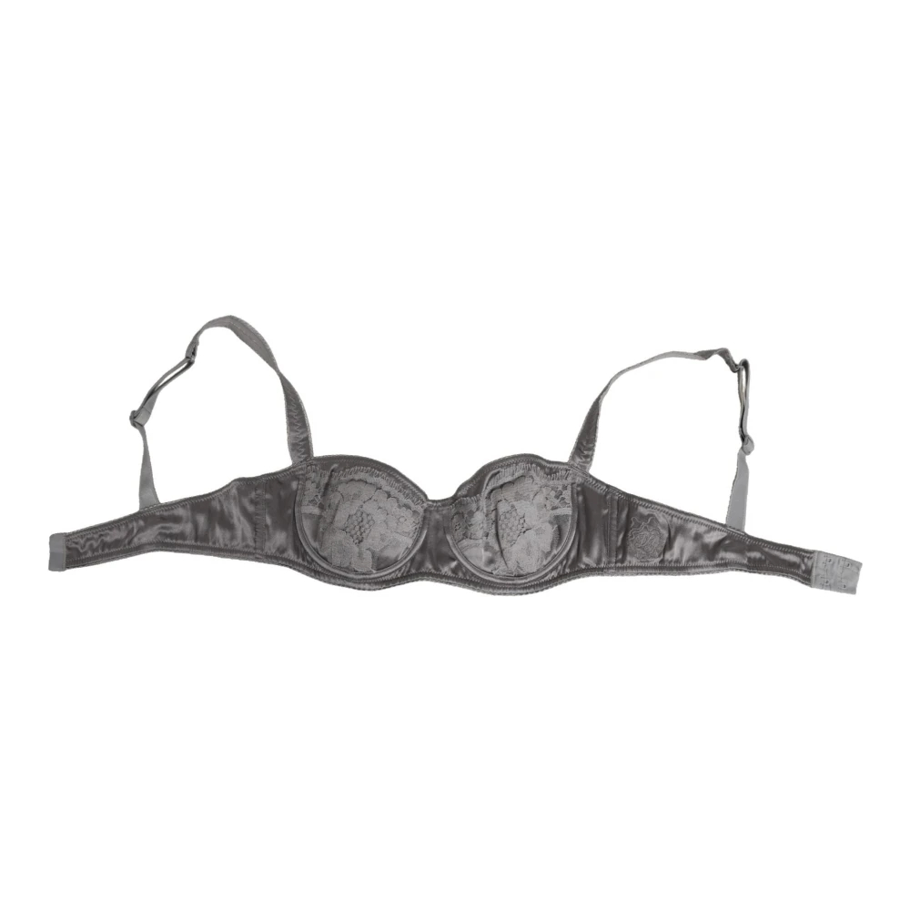 Dolce & Gabbana Damen Grau - Er Seiden Balconette-Bh Unterwäsche - Underwear - S