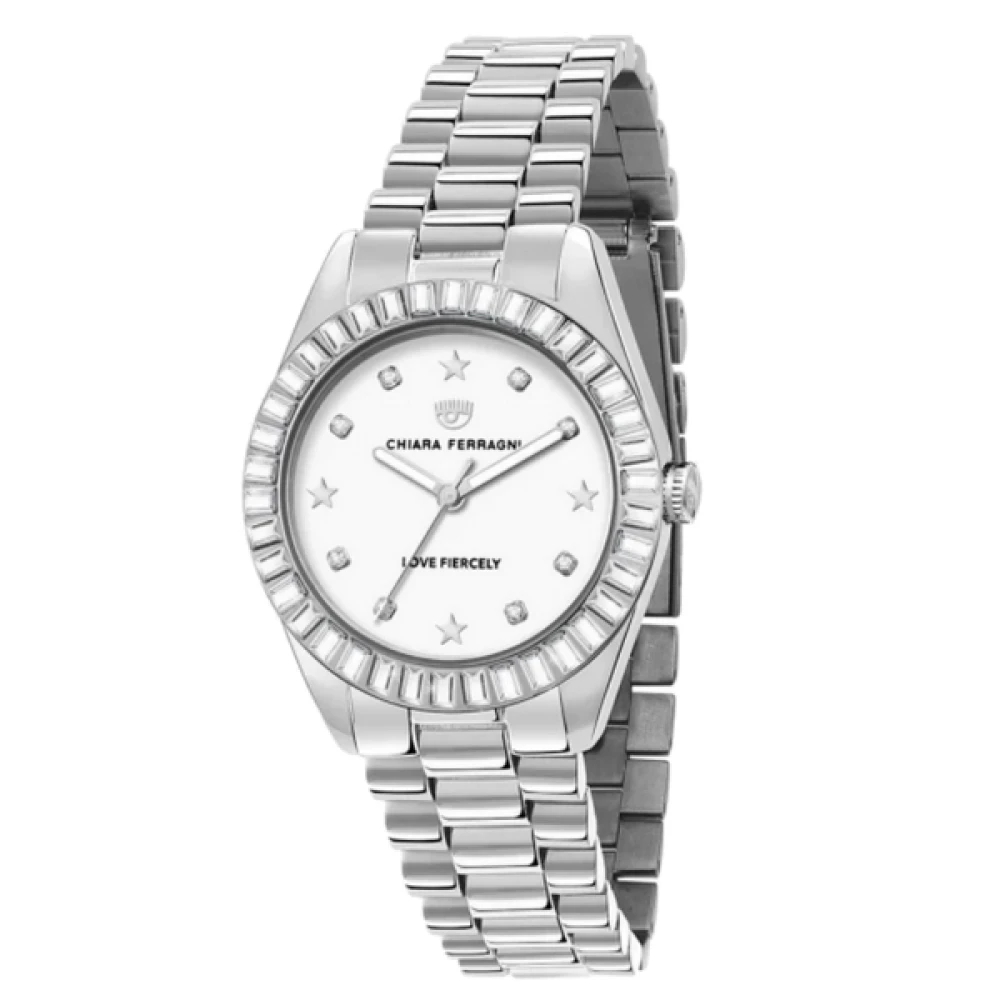 Chiara Ferragni Collection Damen Grau - Edelstahl Uhr - Accessories - One Size