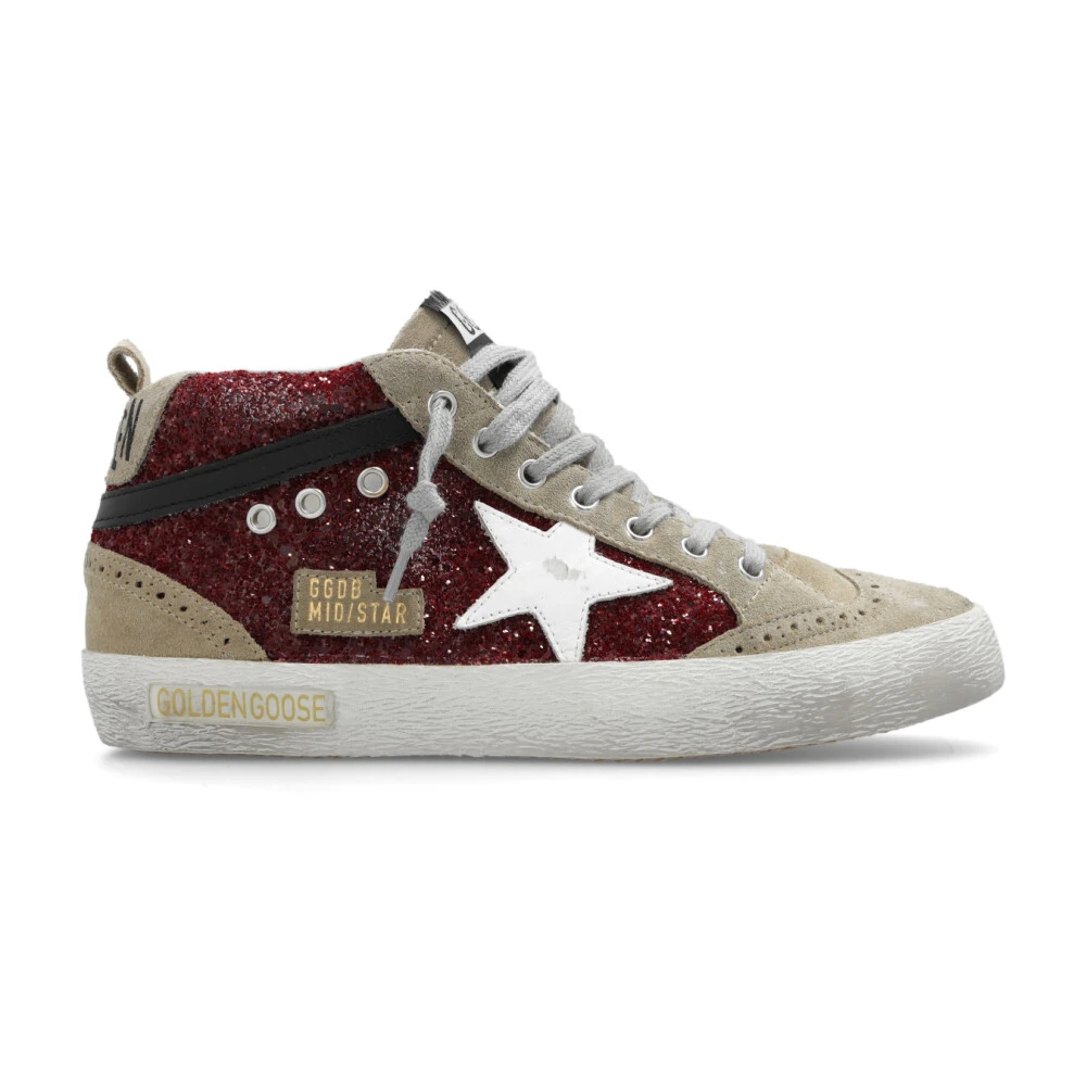 Golden Goose Damen Rot - Mid Star Sneakers - Shoes - 38 Eu