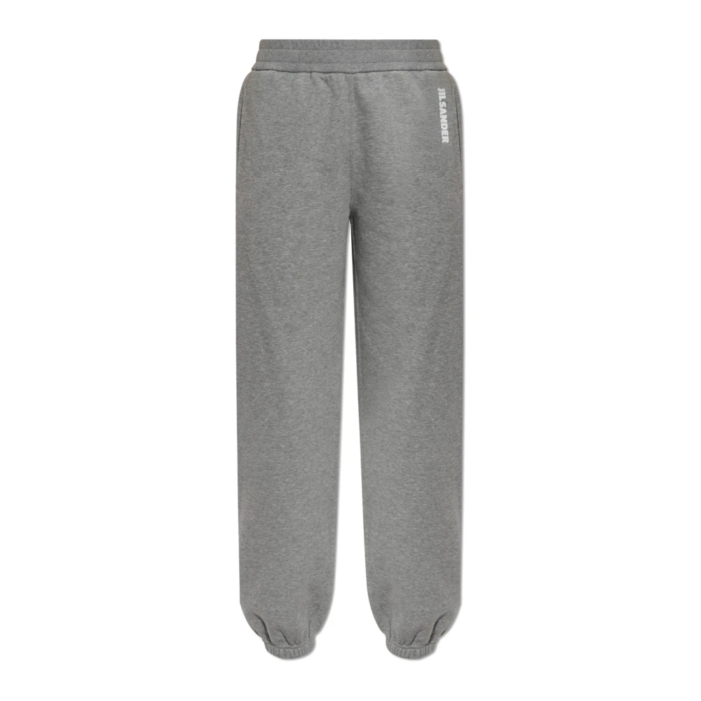 Jil Sander Damen Grau - Sweatpants Mit Print-Logo - Trousers - M