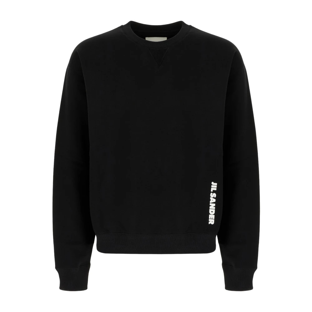 Jil Sander - Logo-Print Sweatshirt - Sweatshirts & Hoodies - Herren - Schwarzk - Xl