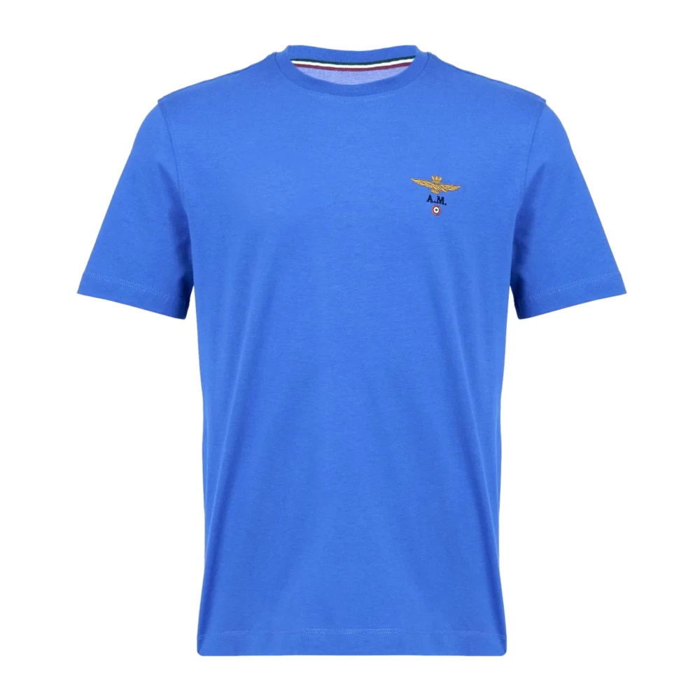 Aeronautica Militare Herren Blau - 261Ts1580uj00372 T-Shirt - Tops - L