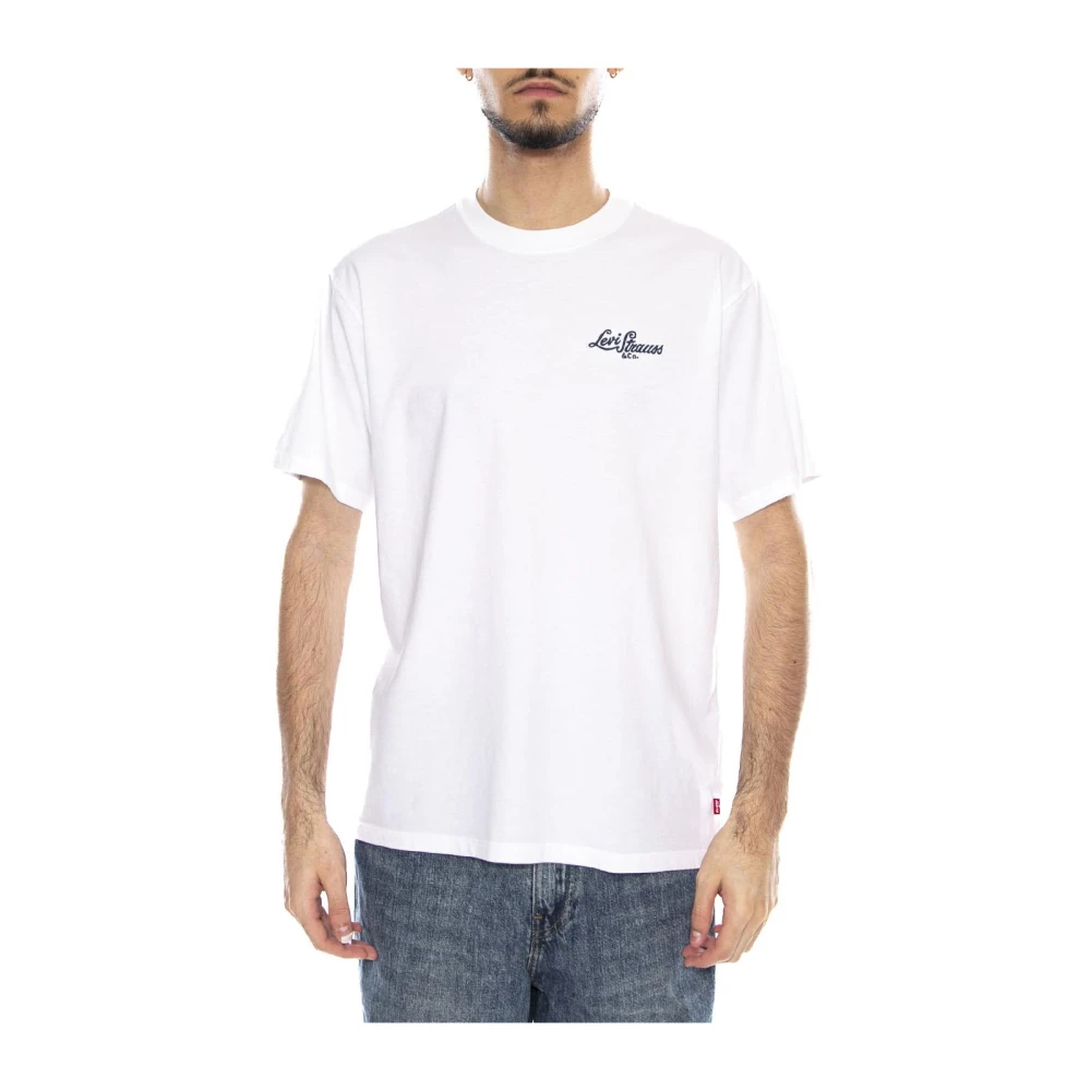 Levi's Herren Weiß – Vintage-Fit-T-Shirt In Mit Western-Print Am Rücken - Bild 3