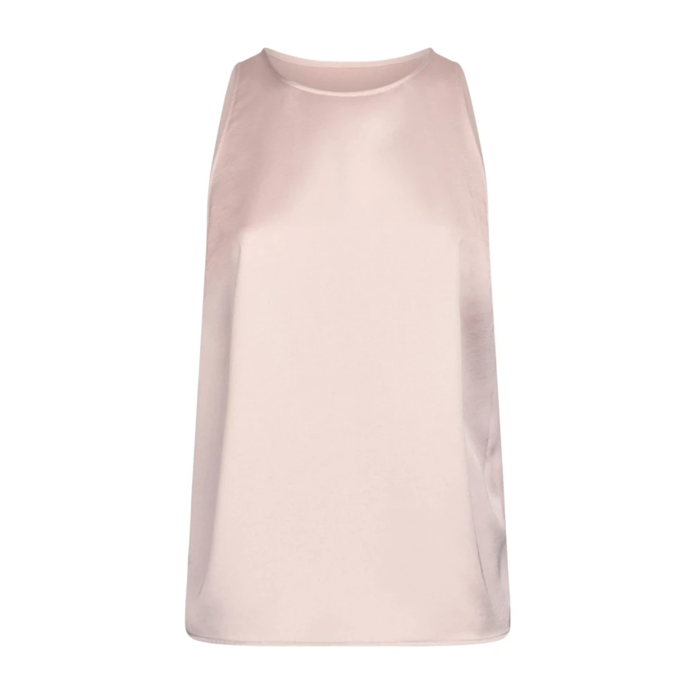 Liu Jo Damen Rosa - Satin Top Mit Schleife - Tops - S