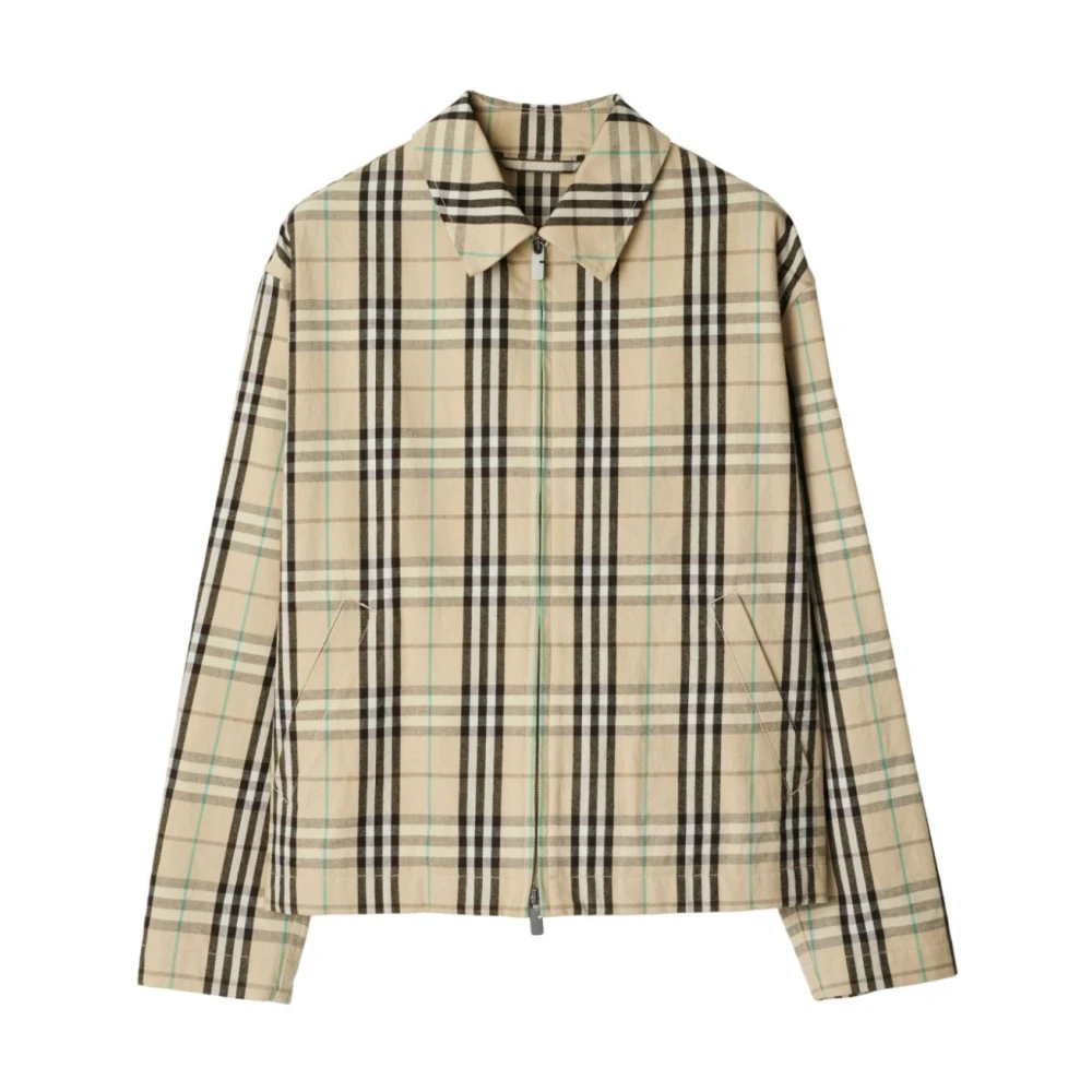 Burberry Herren Beige - Vintage Check Baumwoll-Twill Jacke - Jackets - M