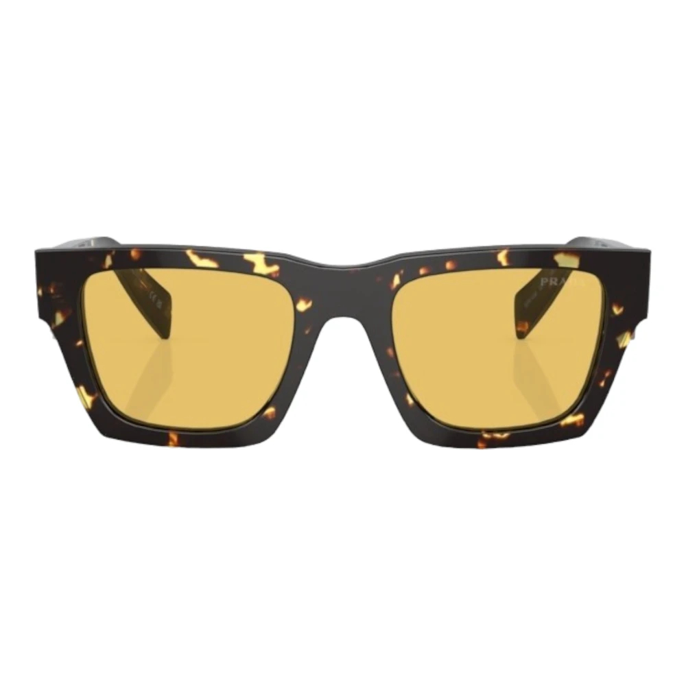Prada Herren Braun Pr A06s 16O10c Sonnenbrillen Acetat Gelb Pillow Normal - Bild 4