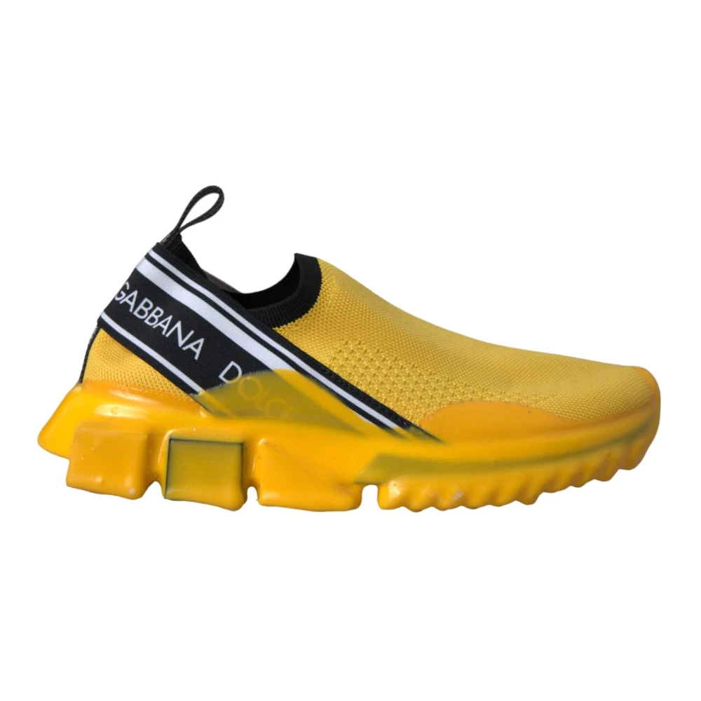 Dolce & Gabbana Damen Gelb - E Sorrento Slip On Sneakers Schuhe - Shoes - 40 Eu