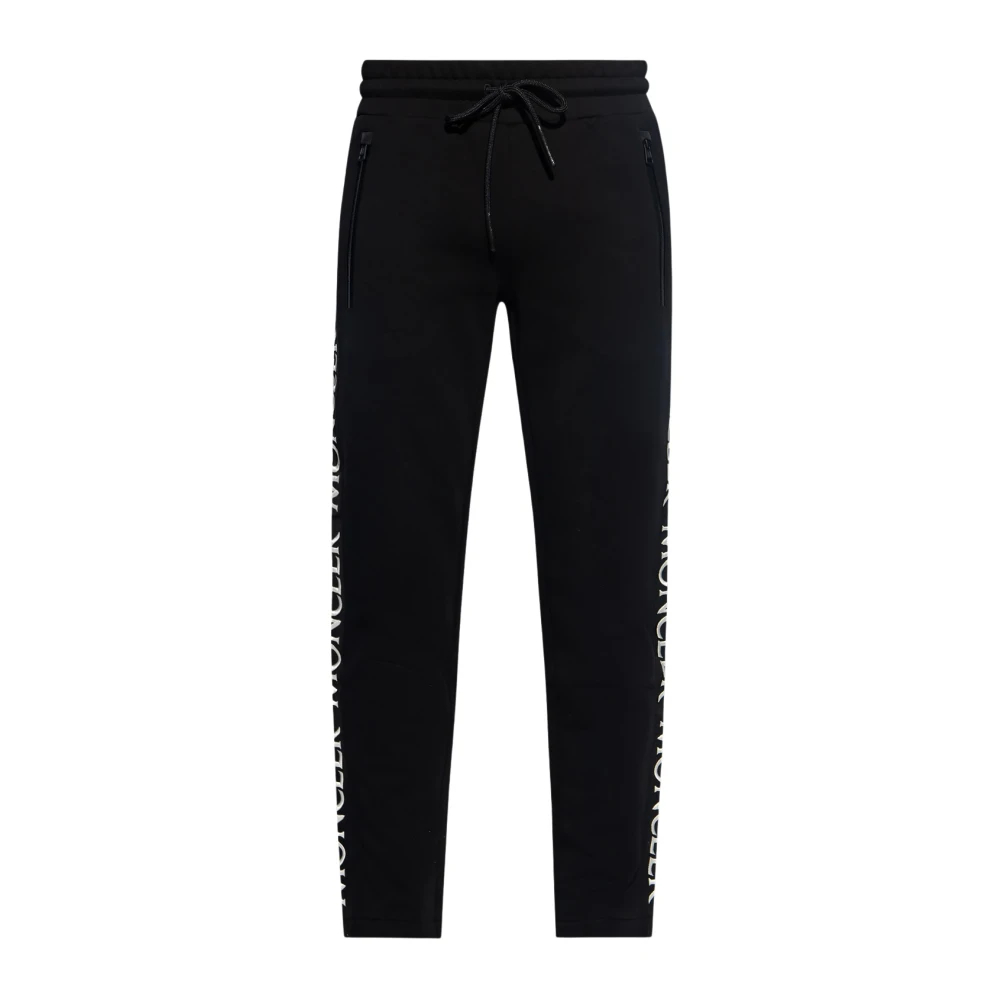 Moncler Herren Schwarz - Logo-Bestickte Sweatpants - Trousers - K - M