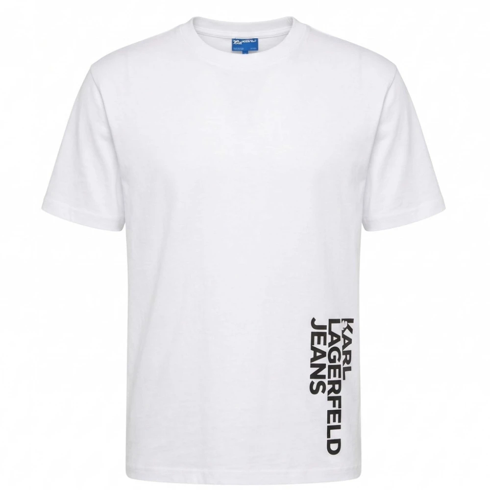 Karl Lagerfeld Jeans Herren Regular Vertical Logo T-Shirt - Bild 3