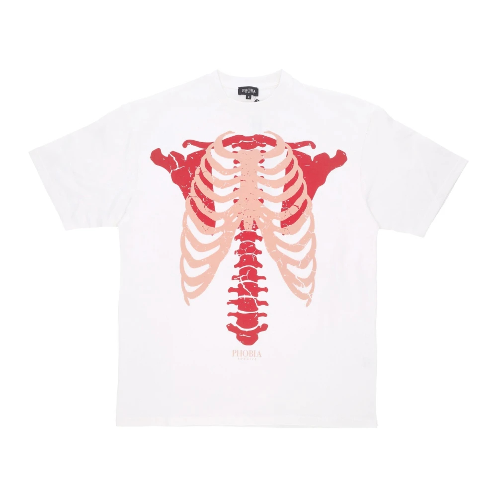 Phobia Archive Herren Weiß - Skeleton Print Tee - Tops - L