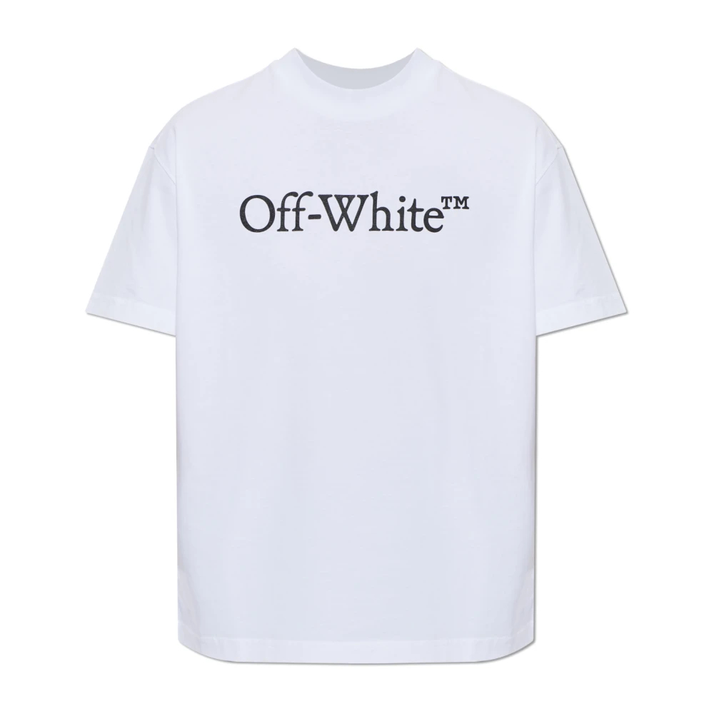 T-Shirt Off-White Big Logo Bookish Regular Tee White S - Bild 3