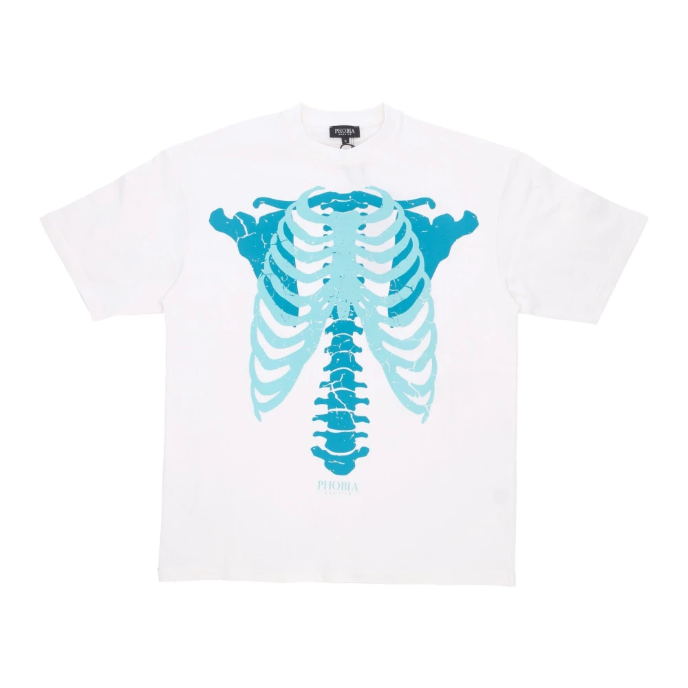 Phobia Archive Herren Weiß - Skeleton Print Tee - Tops - L
