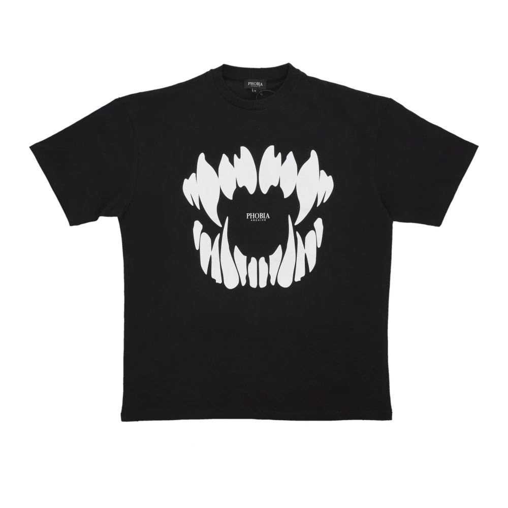 Phobia Archive - Mouth Print Tee - Tops - Herren - Schwarzk - M