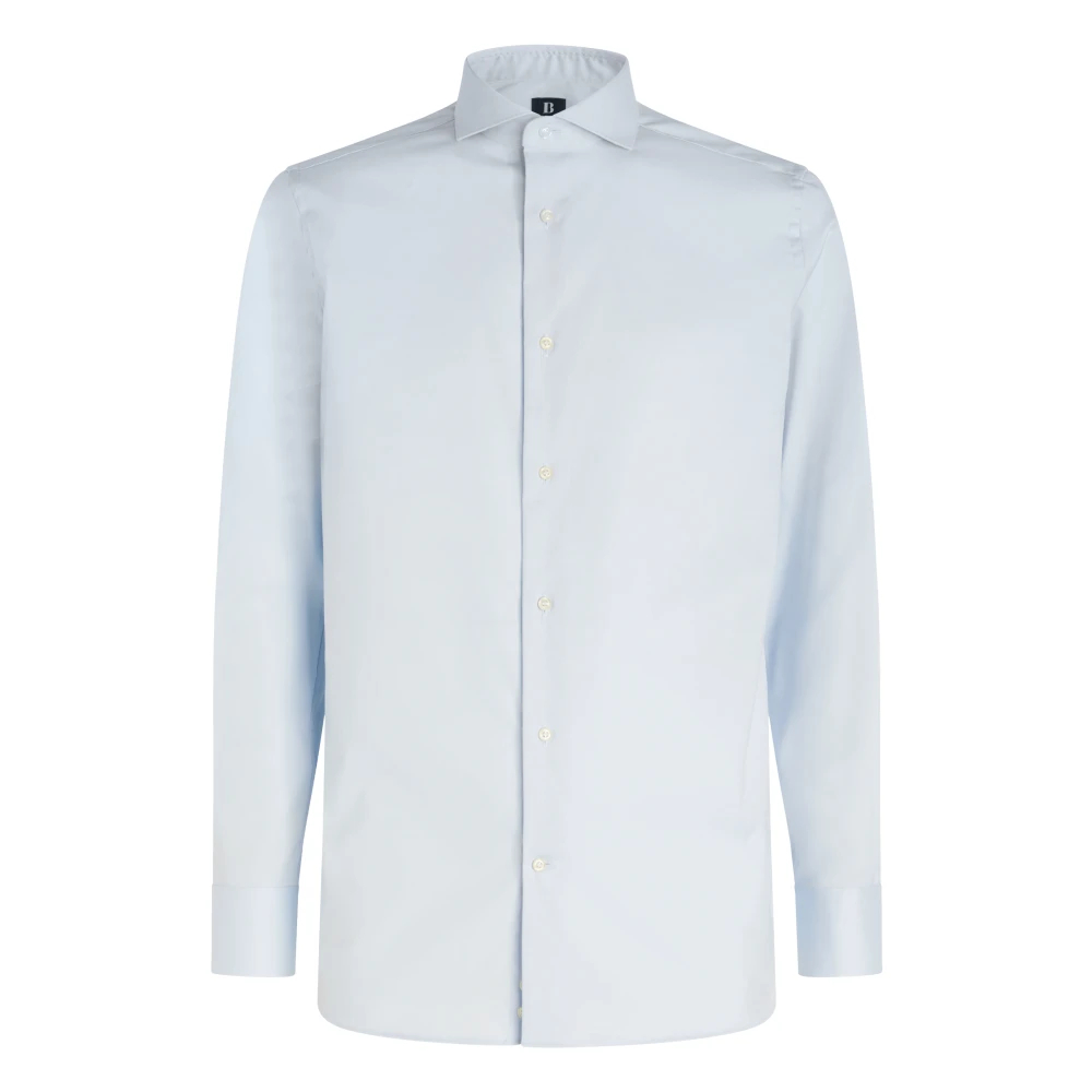 Boggi Milano Herren Blau - Regular Fit Pinpoint Baumwollhemd - Shirts - 2XL