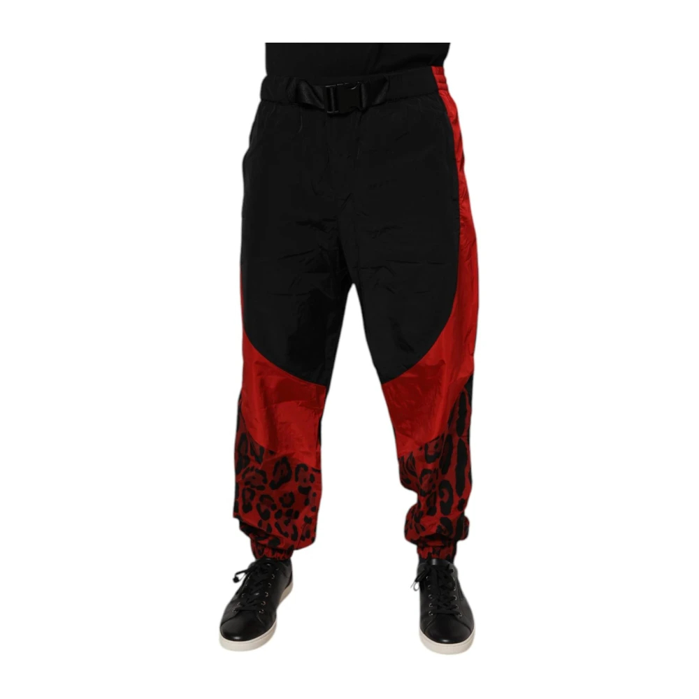 Dolce & Gabbana Herren Multicolor - Leopard Print Track Pants - Trousers - Mehrfarbig - L