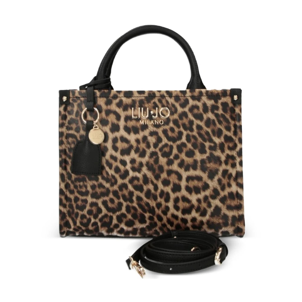 Liu Jo Damen Braun - Einkaufstasche Mit Leopardenmuster - Bags - One Size