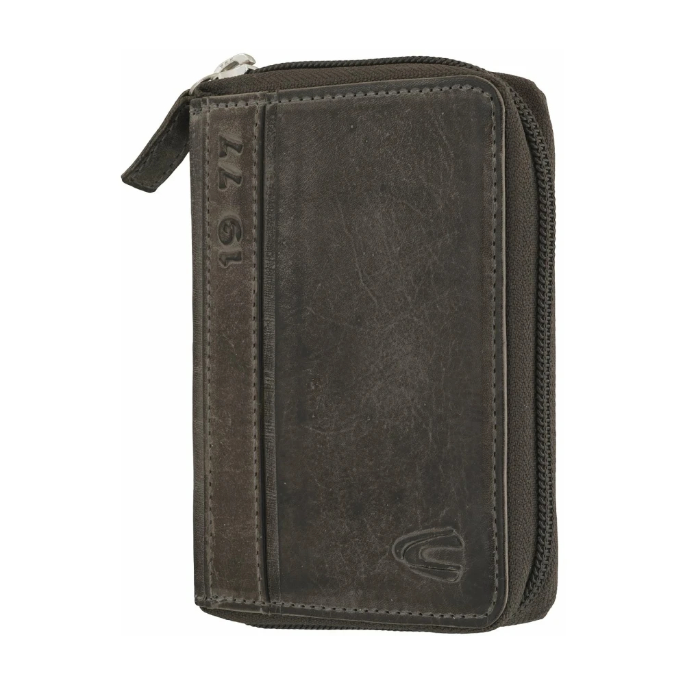 Camel Active Herren Schwarz Geldbörse "Melbourne", Leder, Antik-Look, Kleinlederwaren, Aus Hochwertigem Rindsleder Mit Kernigen Nähten Im Used Look - Bild 7
