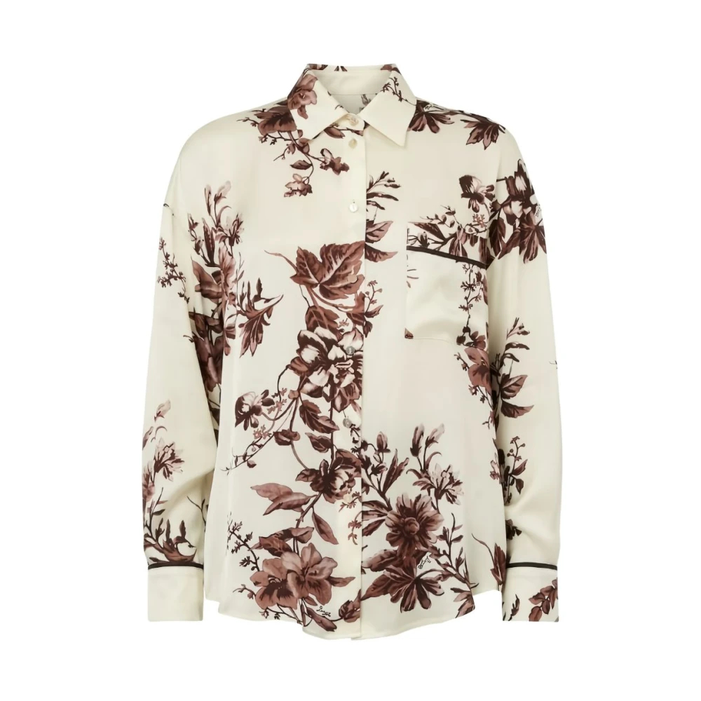 Liu Jo Damen Multicolor - Satinhemd Mit Print - Blouses & Shirts - Mehrfarbig -S