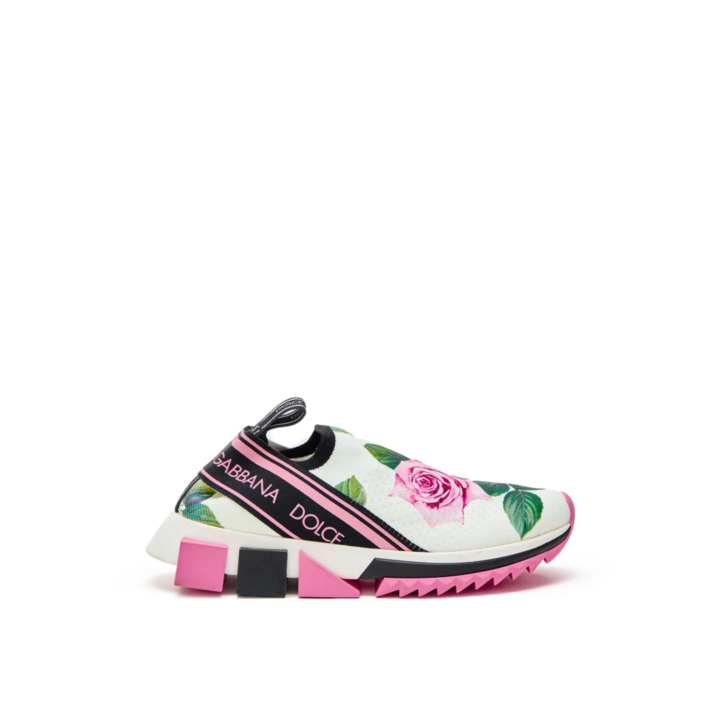 Dolce & Gabbana Damen Rosa - Sorrento Slip-On Print Sneaker - Shoes - 36 Eu