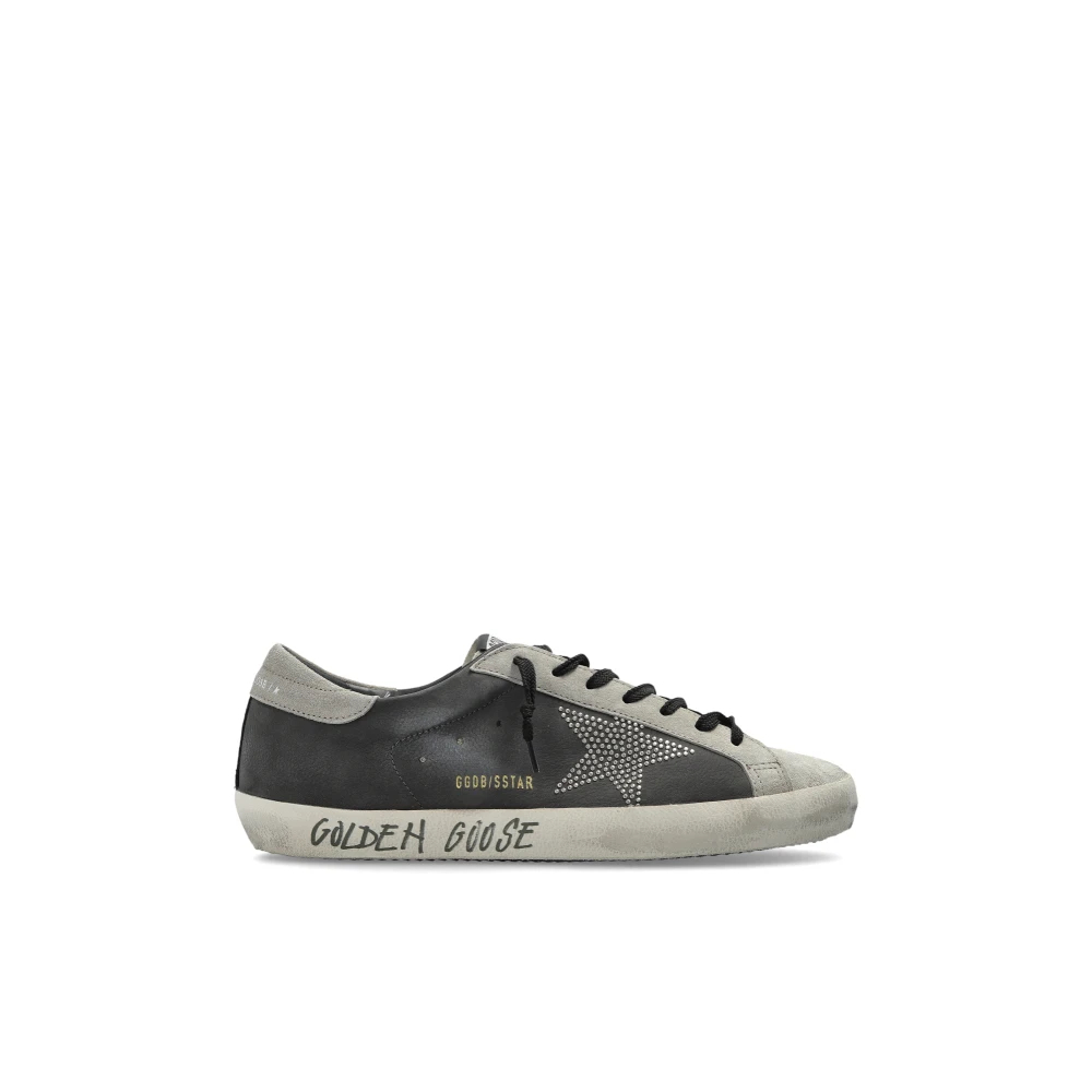 Golden Goose - Super Star With List Sneakers - Shoes - Herren - Grau - 45 Eu