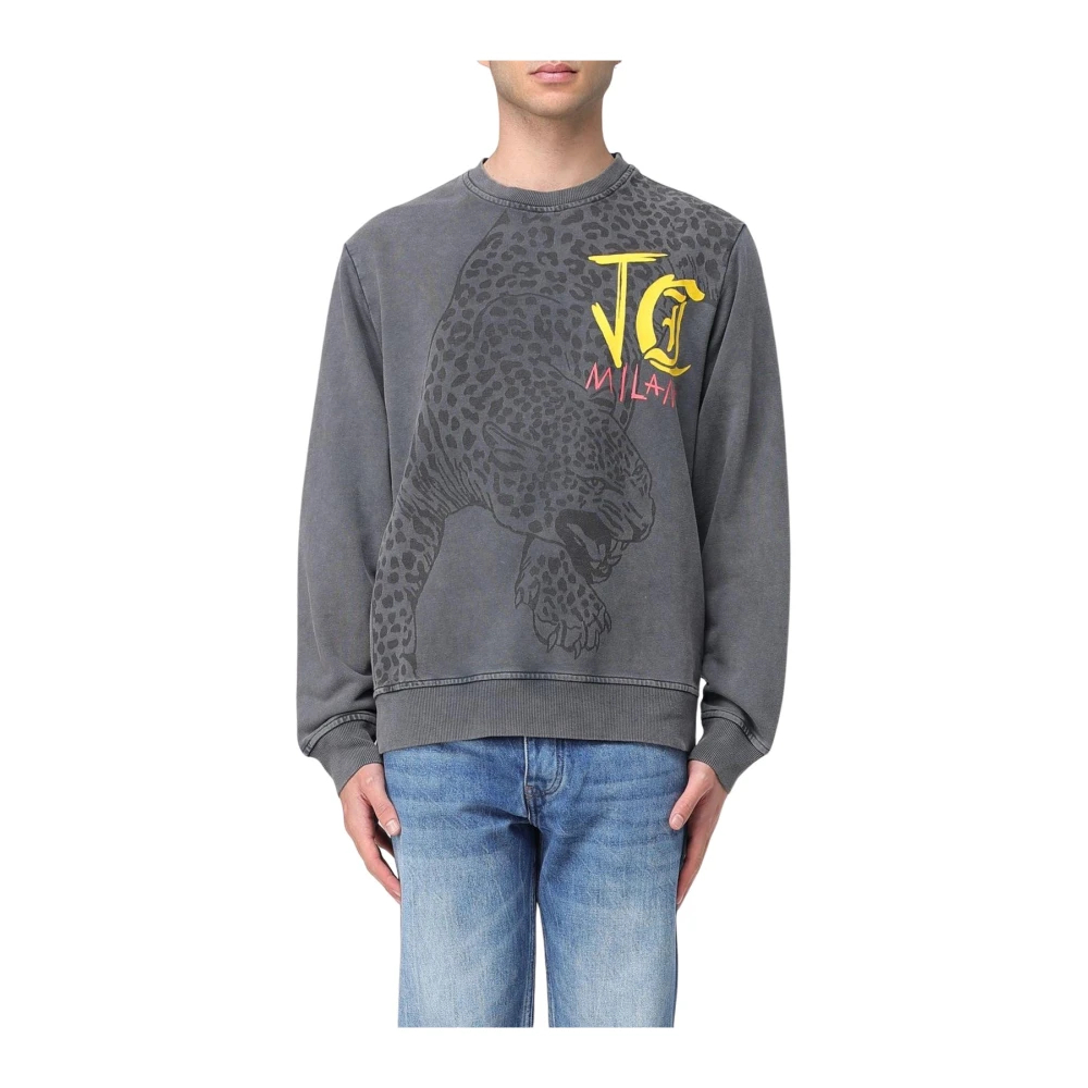 Just Cavalli , Herren, Sweatshirts & Hoodies, Grau, M - Bild 3