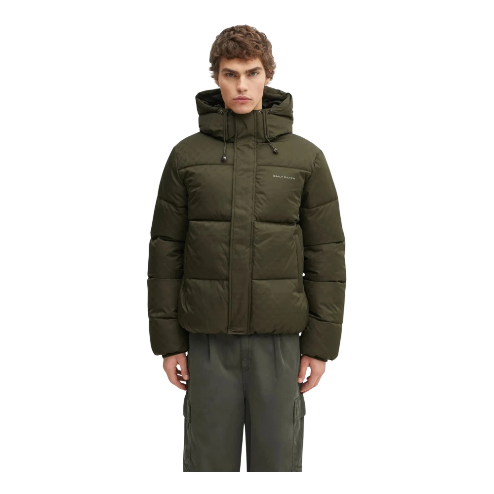 Daily Paper Unisex Rosin Green Jacke Monogram Puffer Jacket Extra Groß - Bild 6