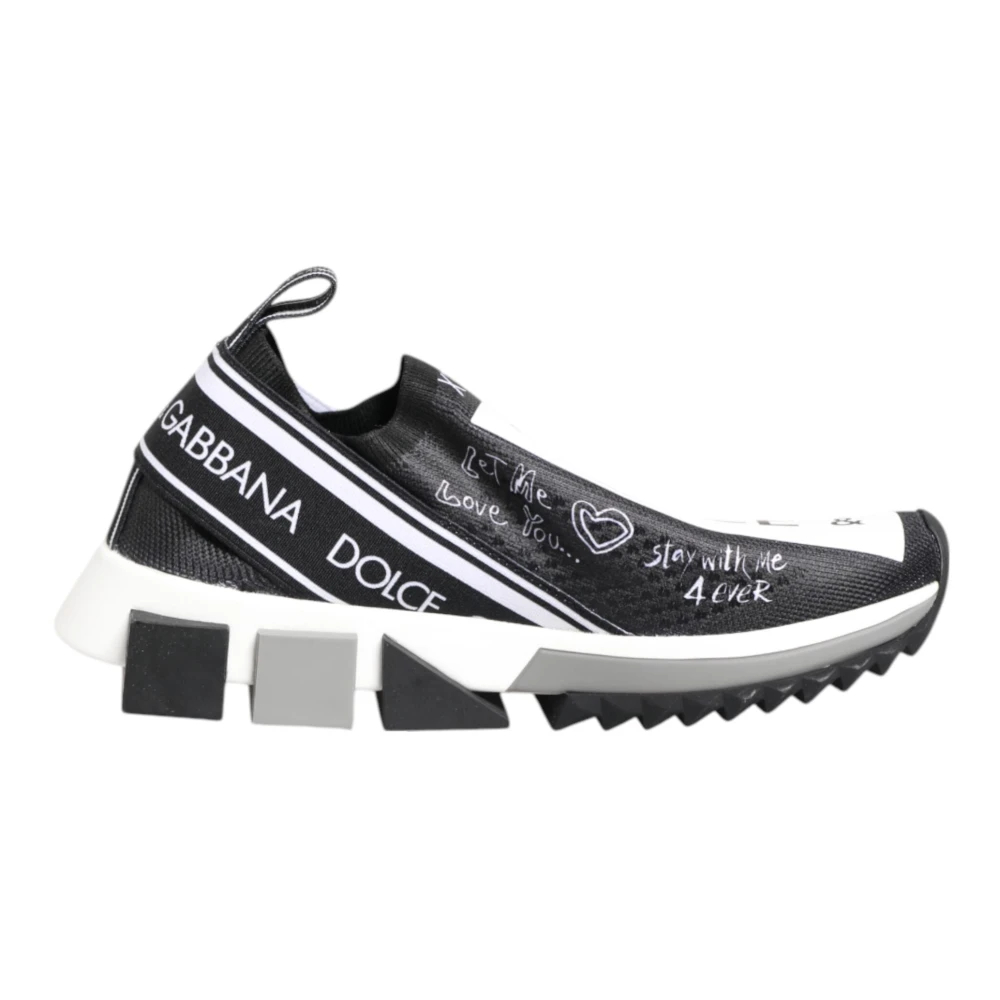Dolce & Gabbana Damen Schwarz - Sorrento Low Top Sneakers - Shoes - K -35 Eu