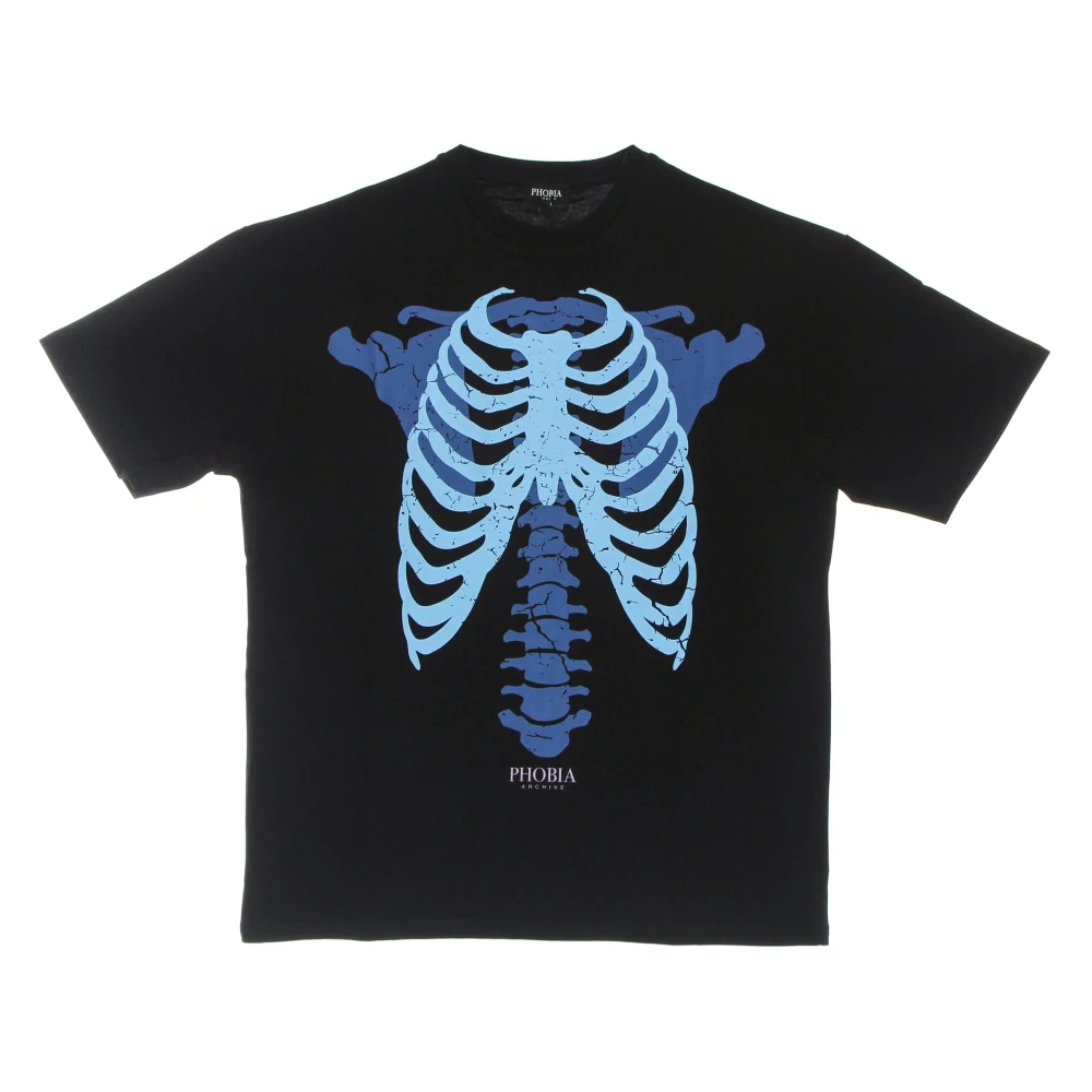 Phobia Archive Herren Schwarz - Skeleton Print Tee - Tops - K - Xs