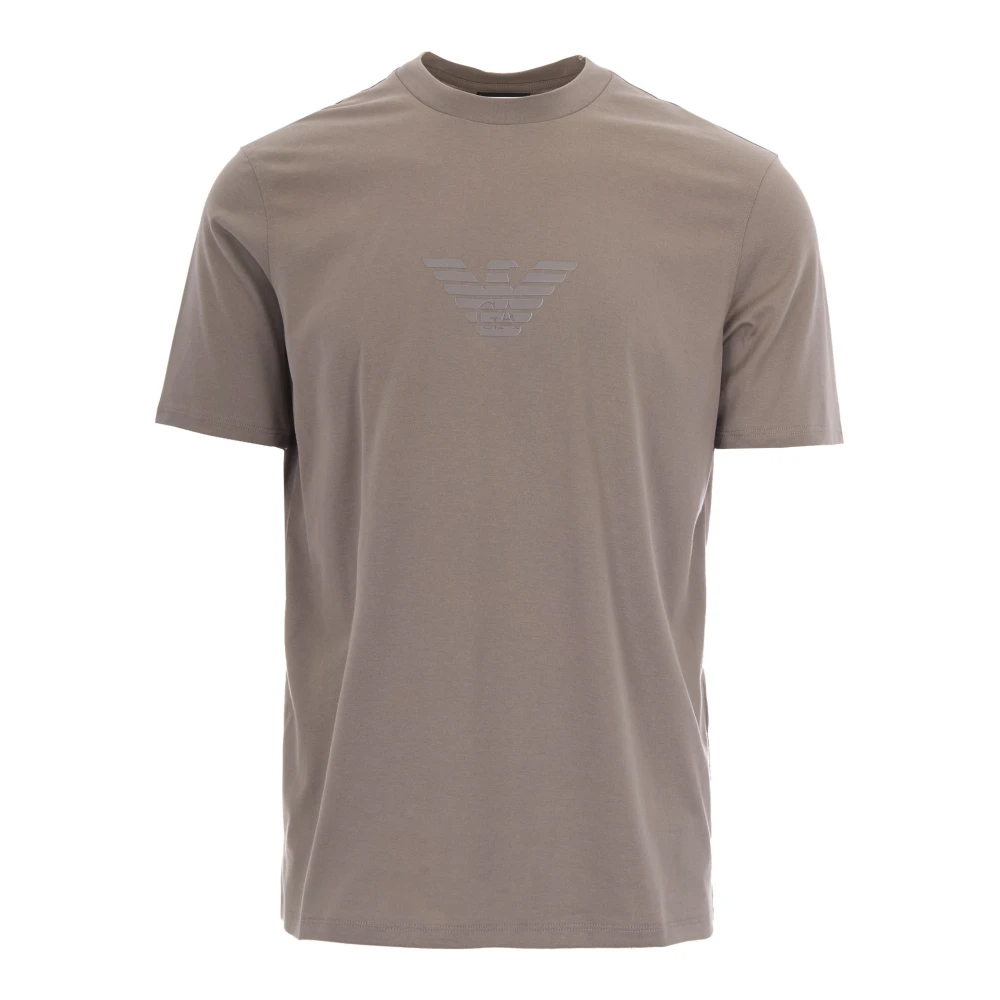 Emporio Armani Herren Braun - Eagle Print T-Shirt - Tops - L