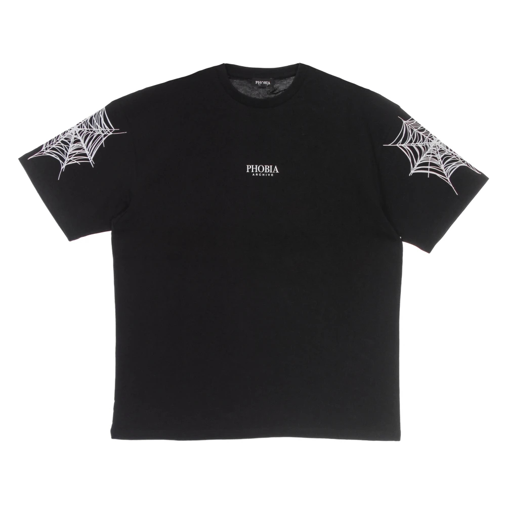 Phobia Archive Herren Schwarz - Cobweb Print Tee - Tops - K -Xl