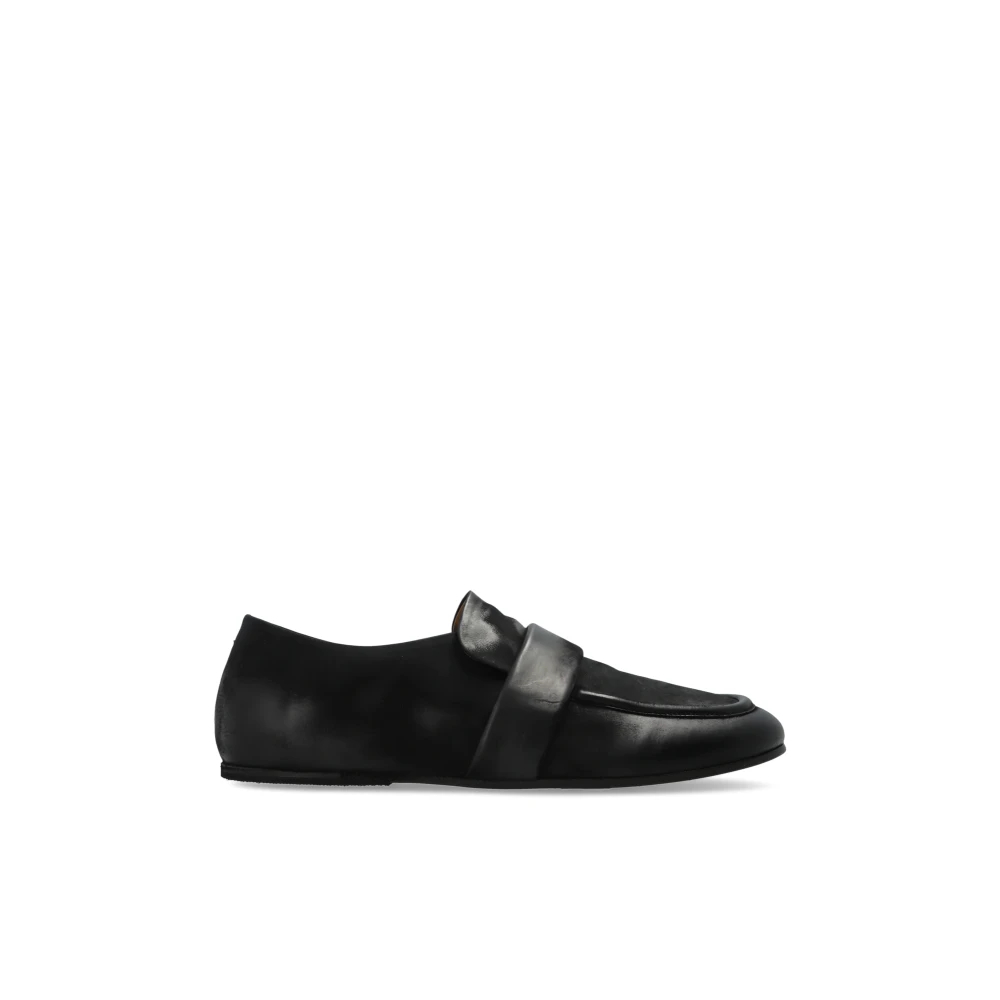 Marsell Herren Schwarz - Streccoblocco Leder Loafers - Shoes - K - 45 Eu