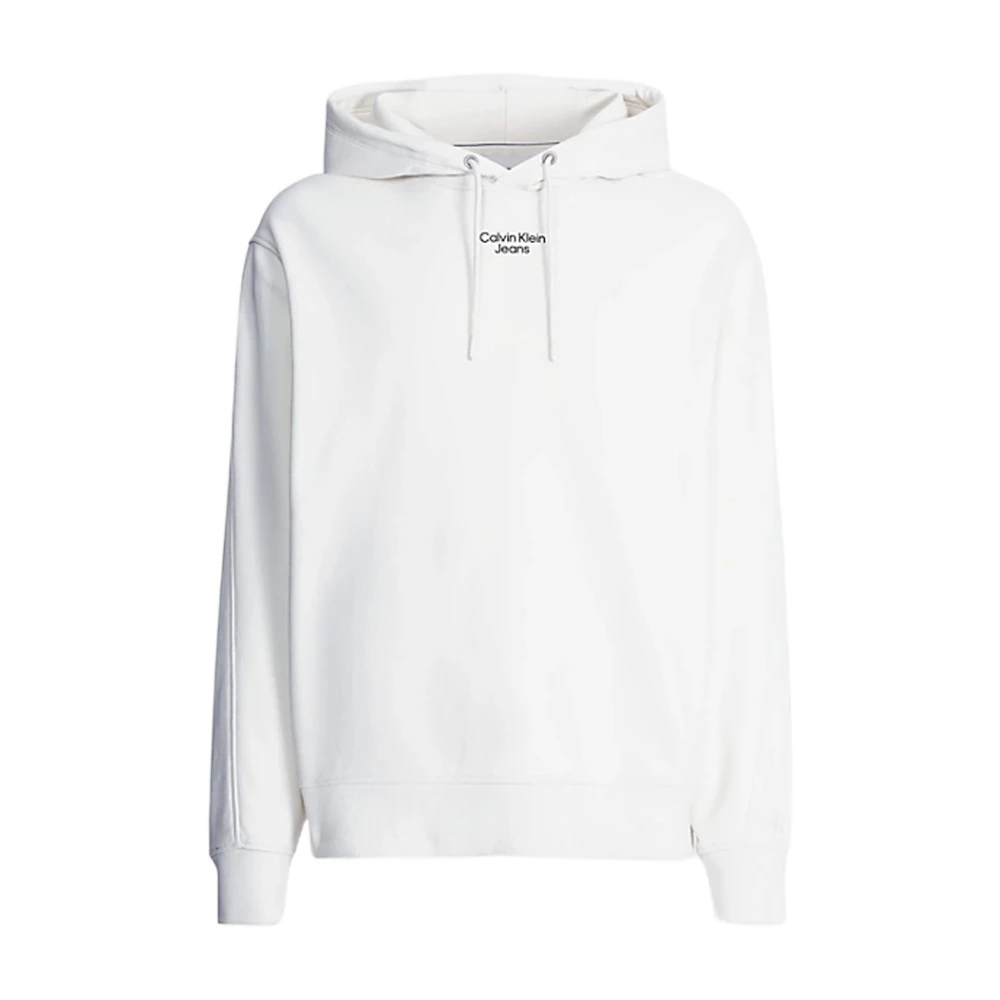 Calvin Klein Braun Kapuzensweatshirt Mit Gestapeltem Logo - Bild 5