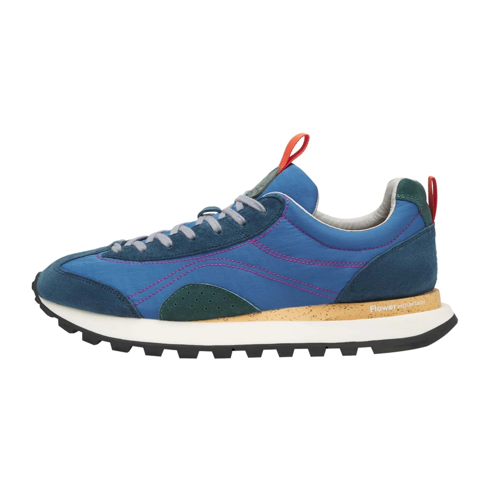 Flower Mountain Herren Blau - Sneakers Aus Wildleder Und Technischem Gewebe - Shoes - 45 Eu