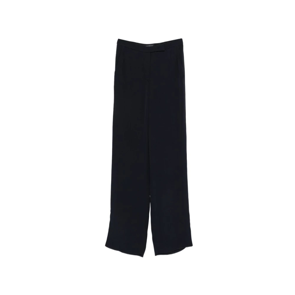 Emporio Armani Damen Blau - Icon Hose Aus Fließendem Armure-Gewebe - Trousers - L